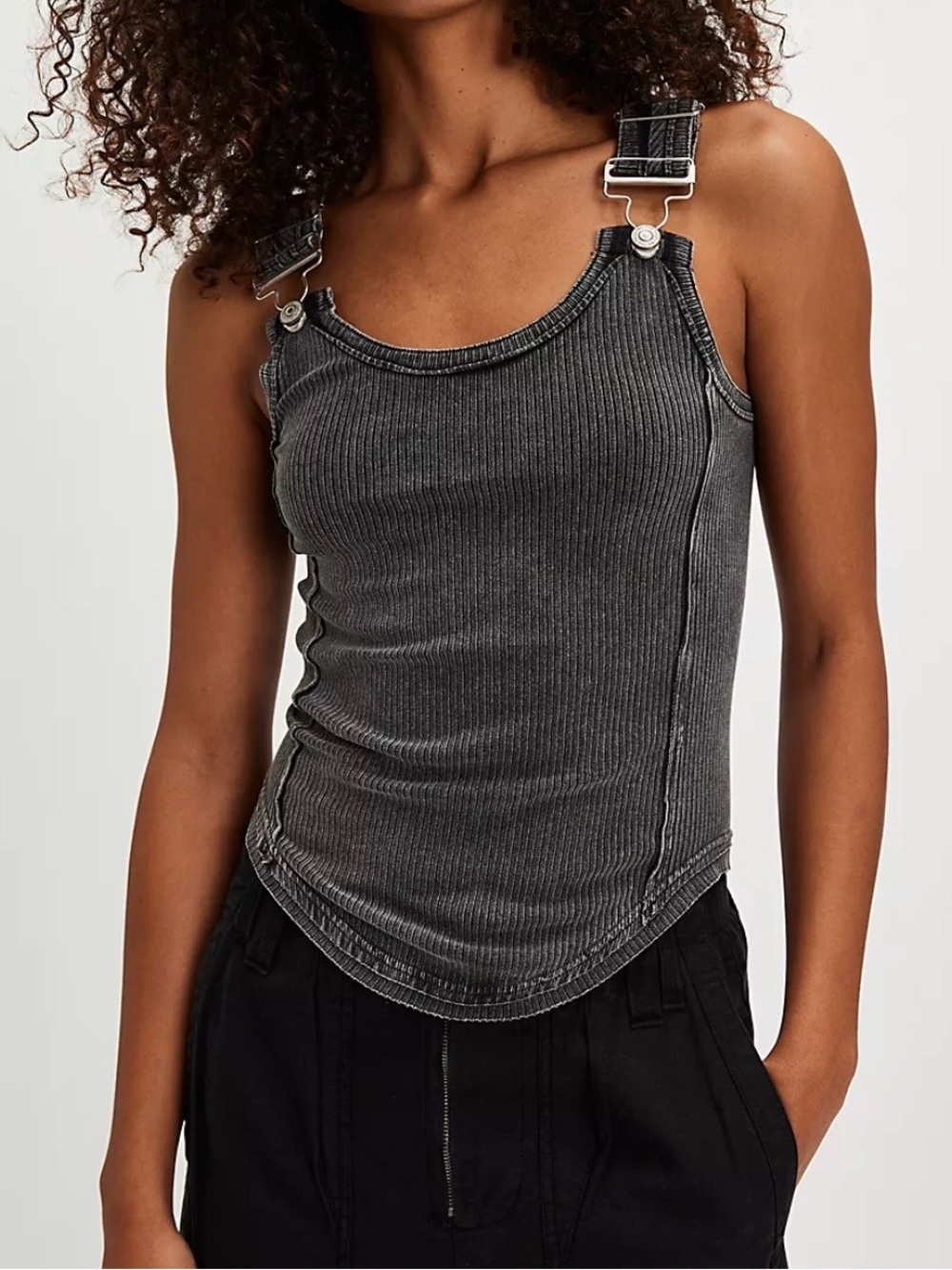 Free People Jamie Tank with Buckle Straps